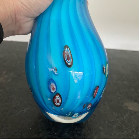 Murano Glass Brilliant Multiflori Corkscrew Art Glass Home Essentials Italy - Picture 7 of 11